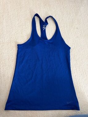 Nike Dri-FIT Racerback Tank Top - Blue